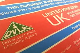 V5 vehicle logbook